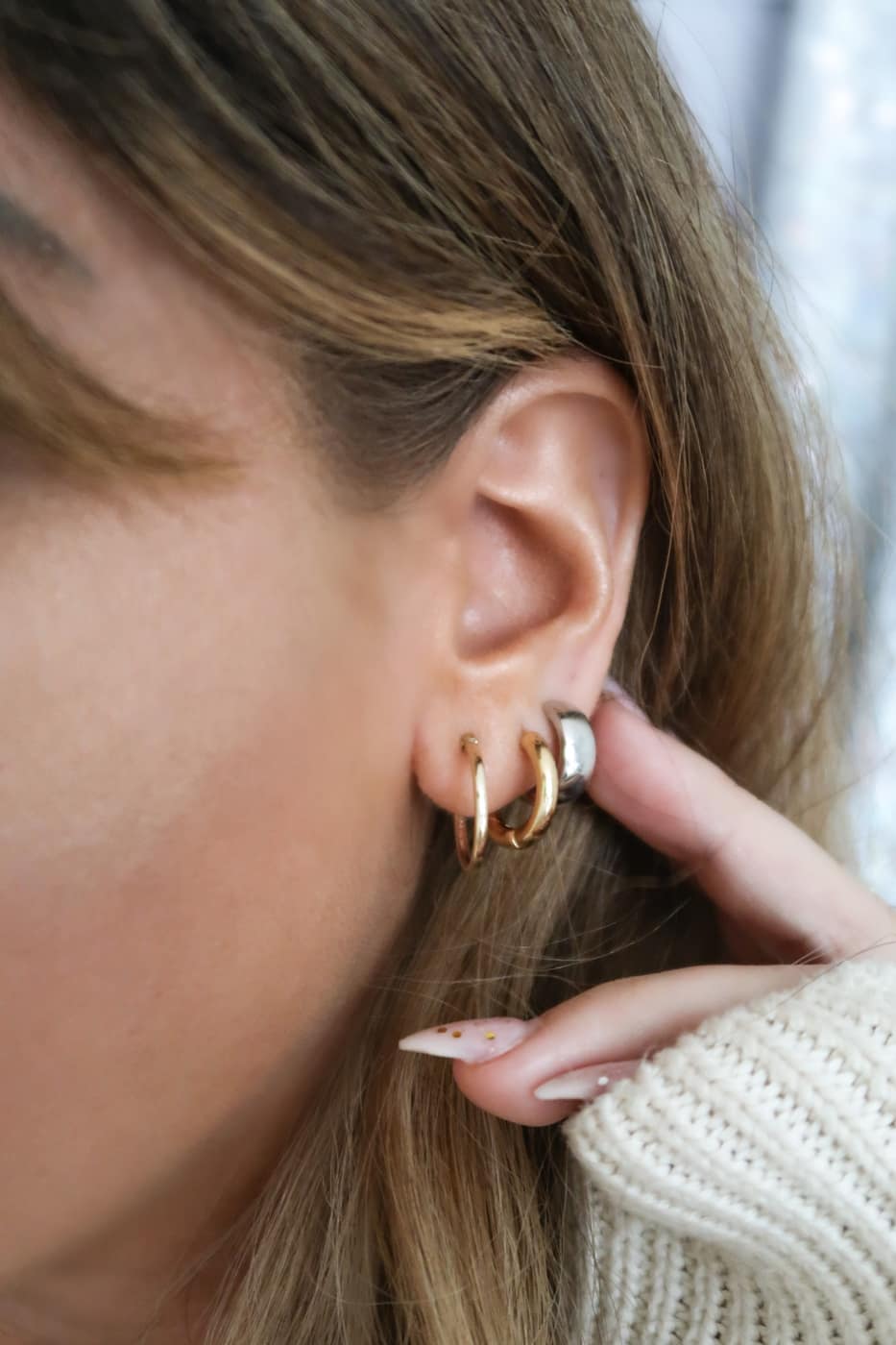 MUAU Hoops Earrings Stack