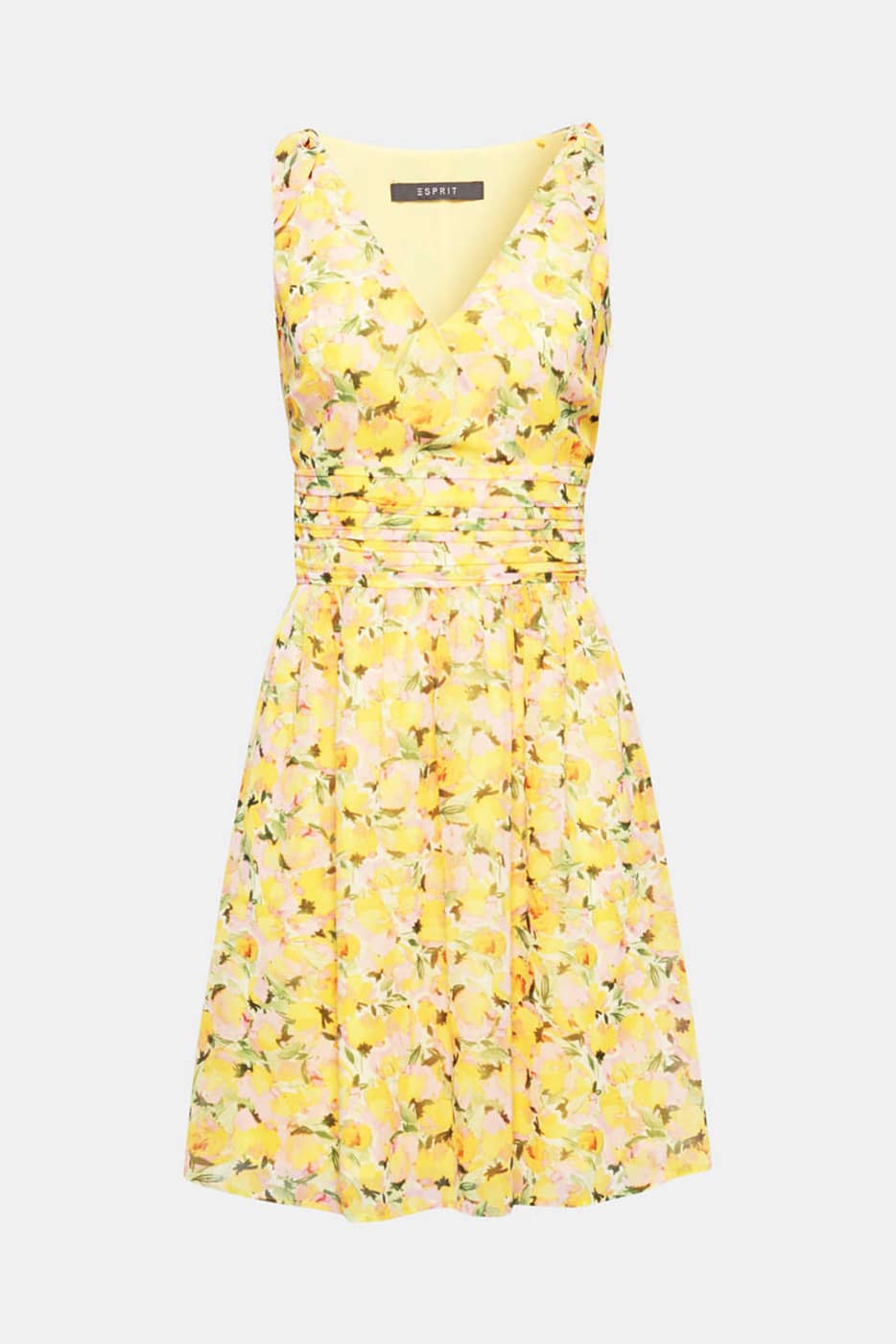Aux Ã©clatantes couleurs estivales ! Cette robe fÃ©minine Ã  fleurs sÃ©duit par ses nÅuds et sa large ceinture Ã  la taille.